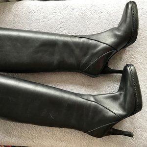 Max Mara Sportmax T38 (7.5 US) black leather boots